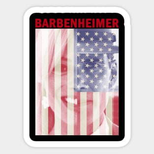 Engraved Barbie x Oppenheimer Sticker